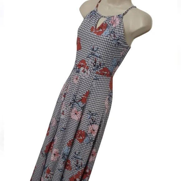 Candies Flowy Floral Halter Maxi Dress - Perfect for Summer Fun Size XS - Picture 6 of 10